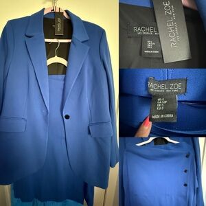 Rachel Zoe Women's Blue Blazer and Skirt Set